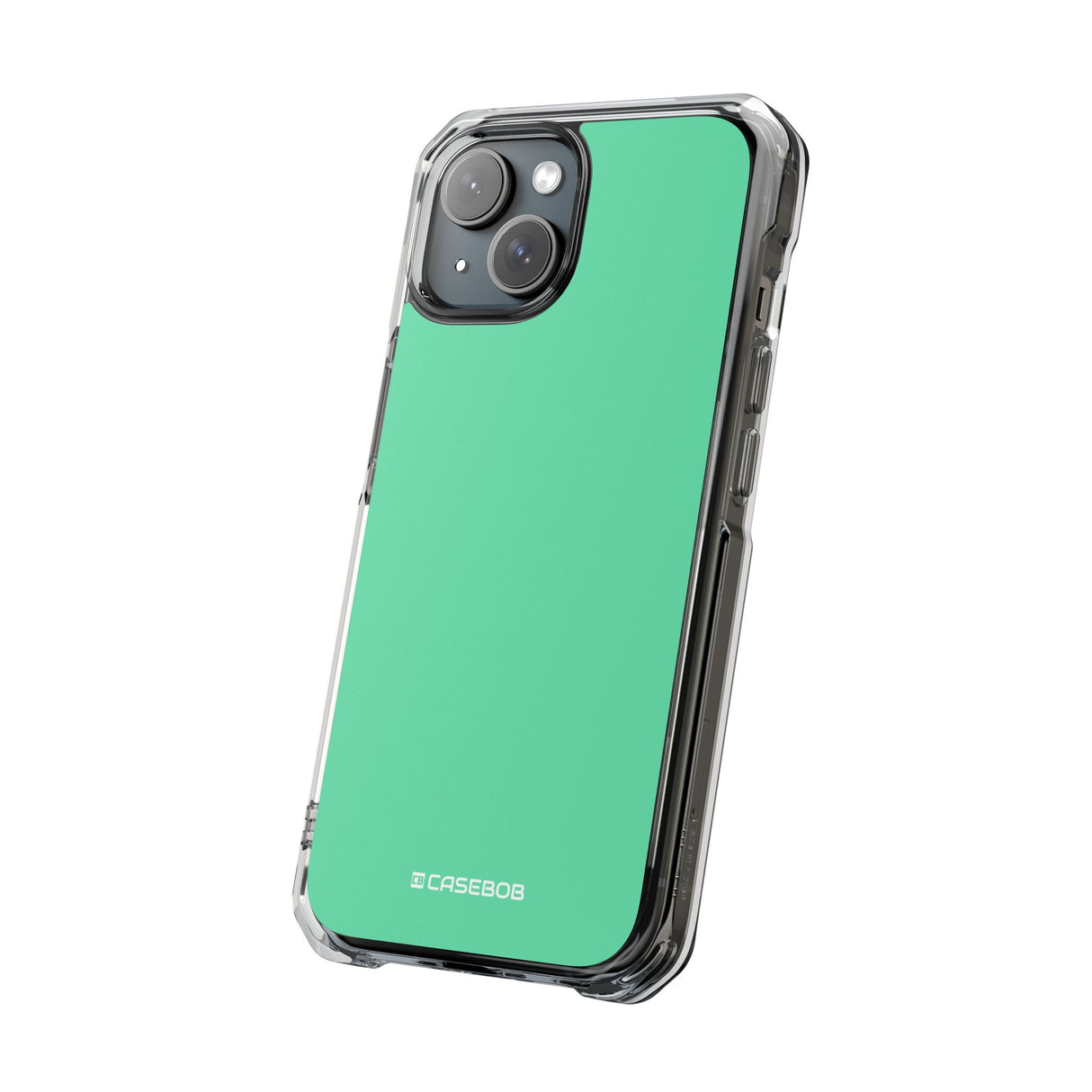 Medium Aquamarine | Phone Case for iPhone (Clear Impact Case - Magnetic)