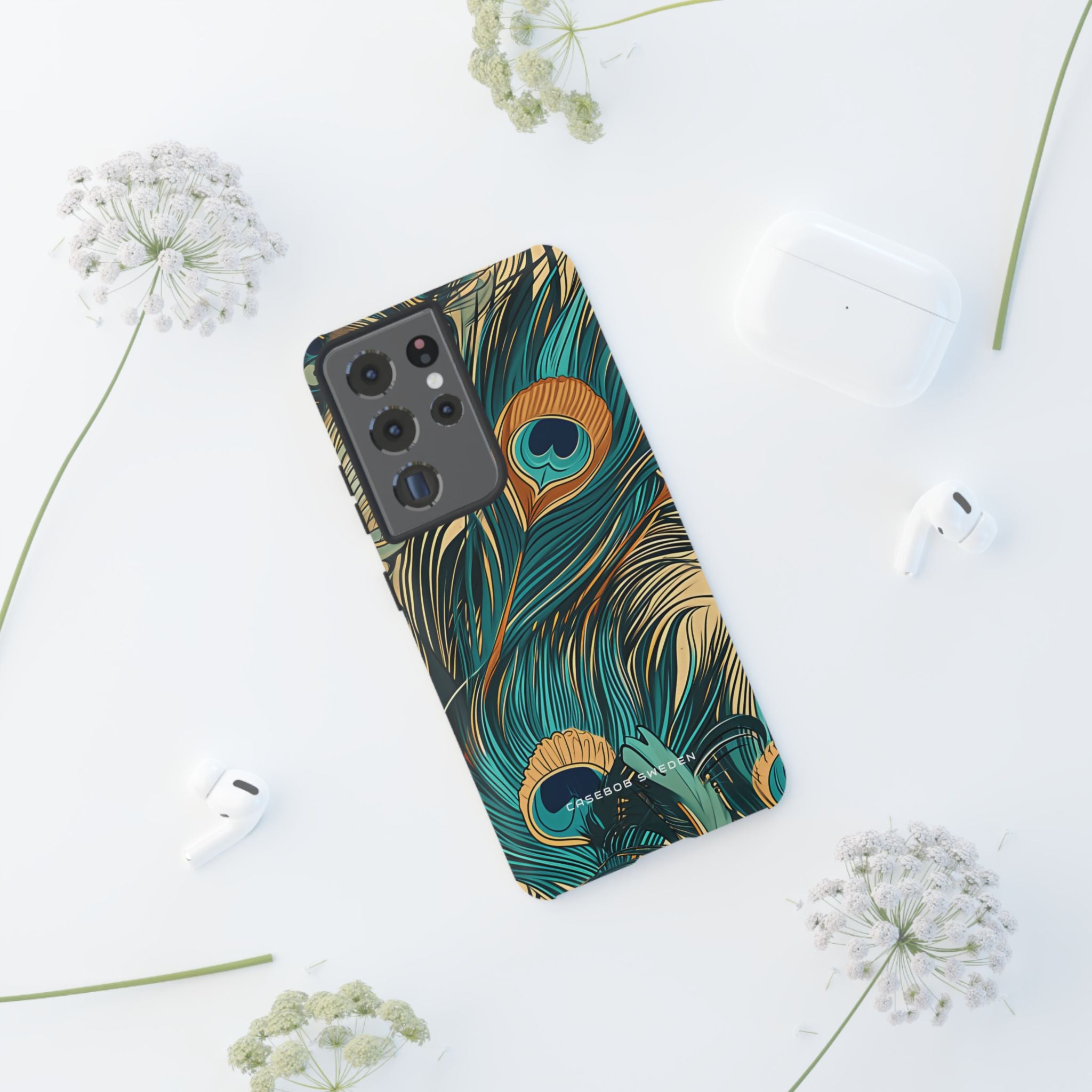 Art Nouveau Peacock Elegance  Samsung S21 - Tough Phone Case