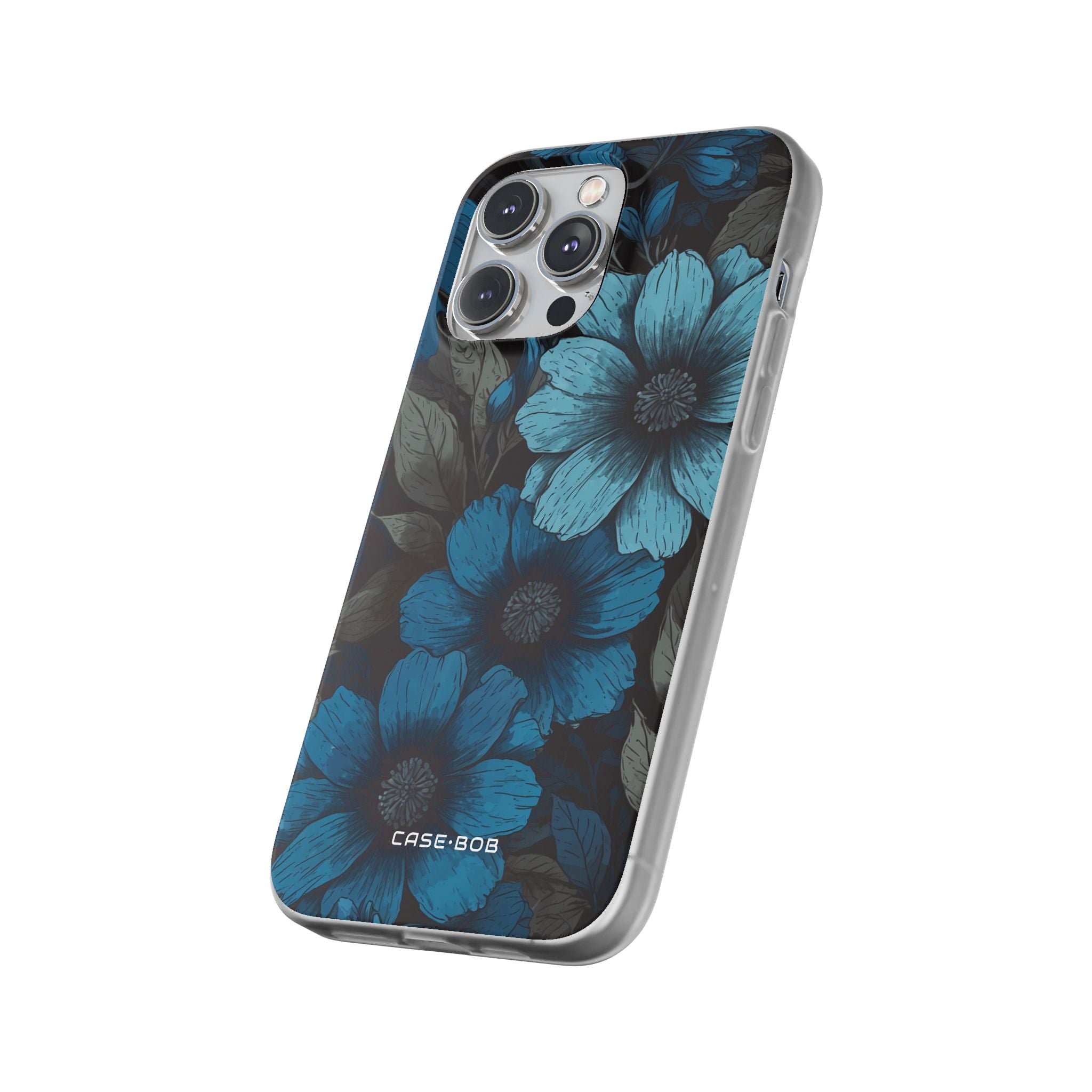 Blue Petal Radiance iPhone 14 Pro Max Case - Soft