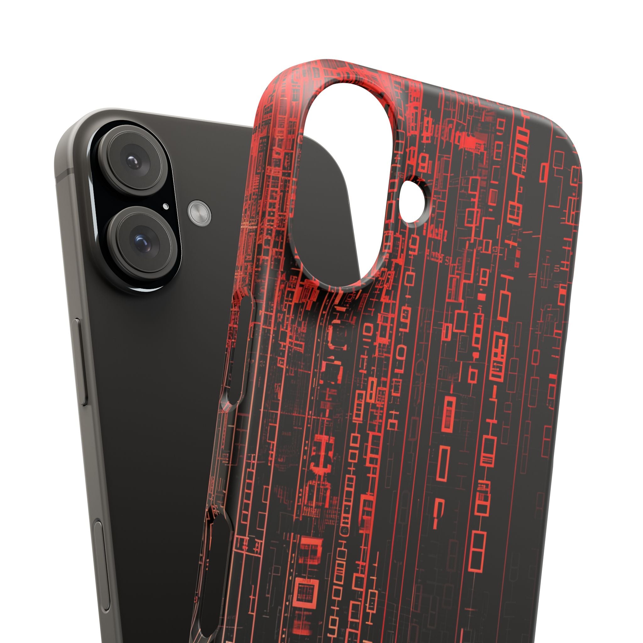 Gradient Cyberflux Network iPhone 16 - Slim Phone Case