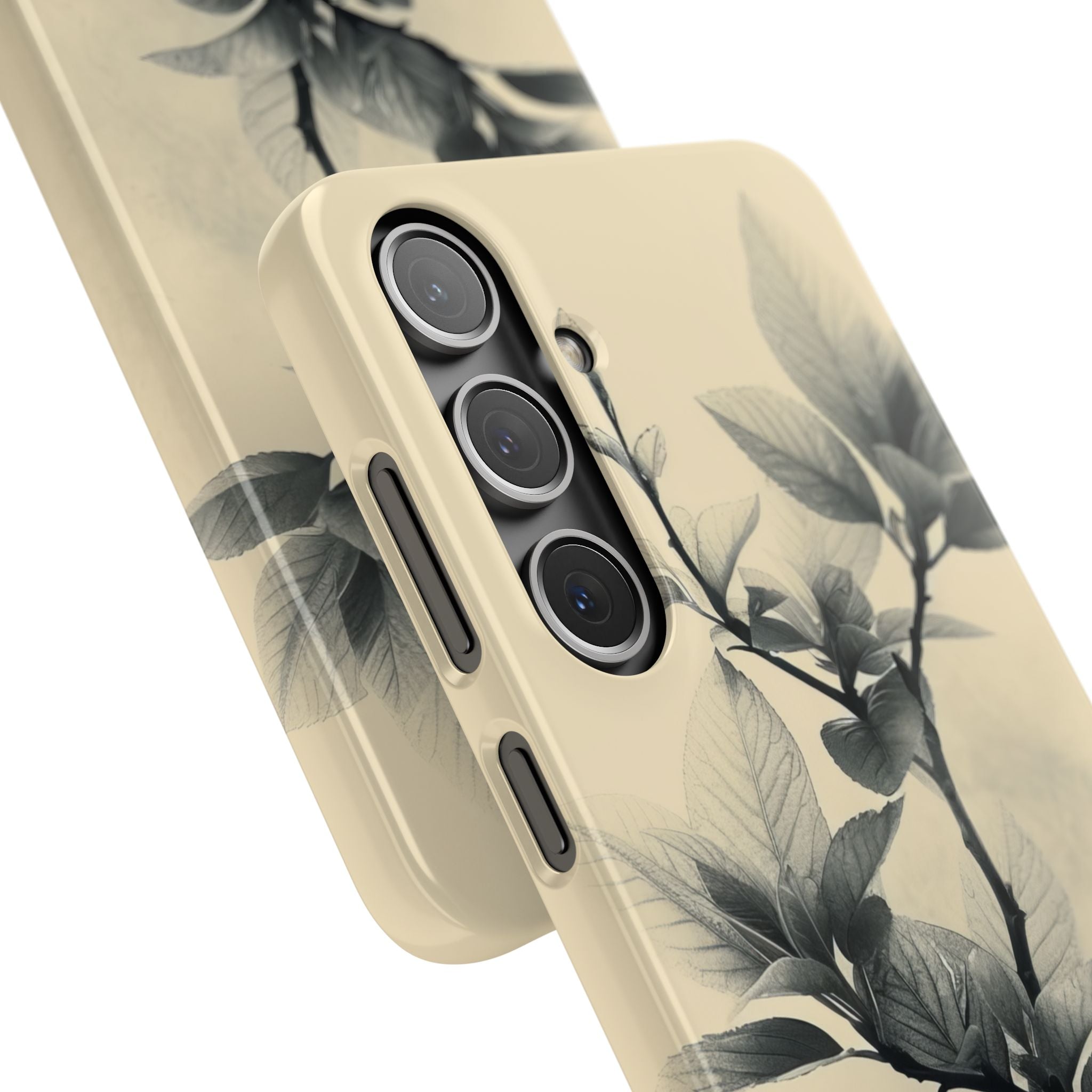 Beige Branch Art - Slim Samsung S24 Phone Case