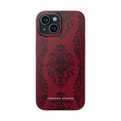 Gothic Crimson Elegance iPhone 15 - Flexi Phone Case