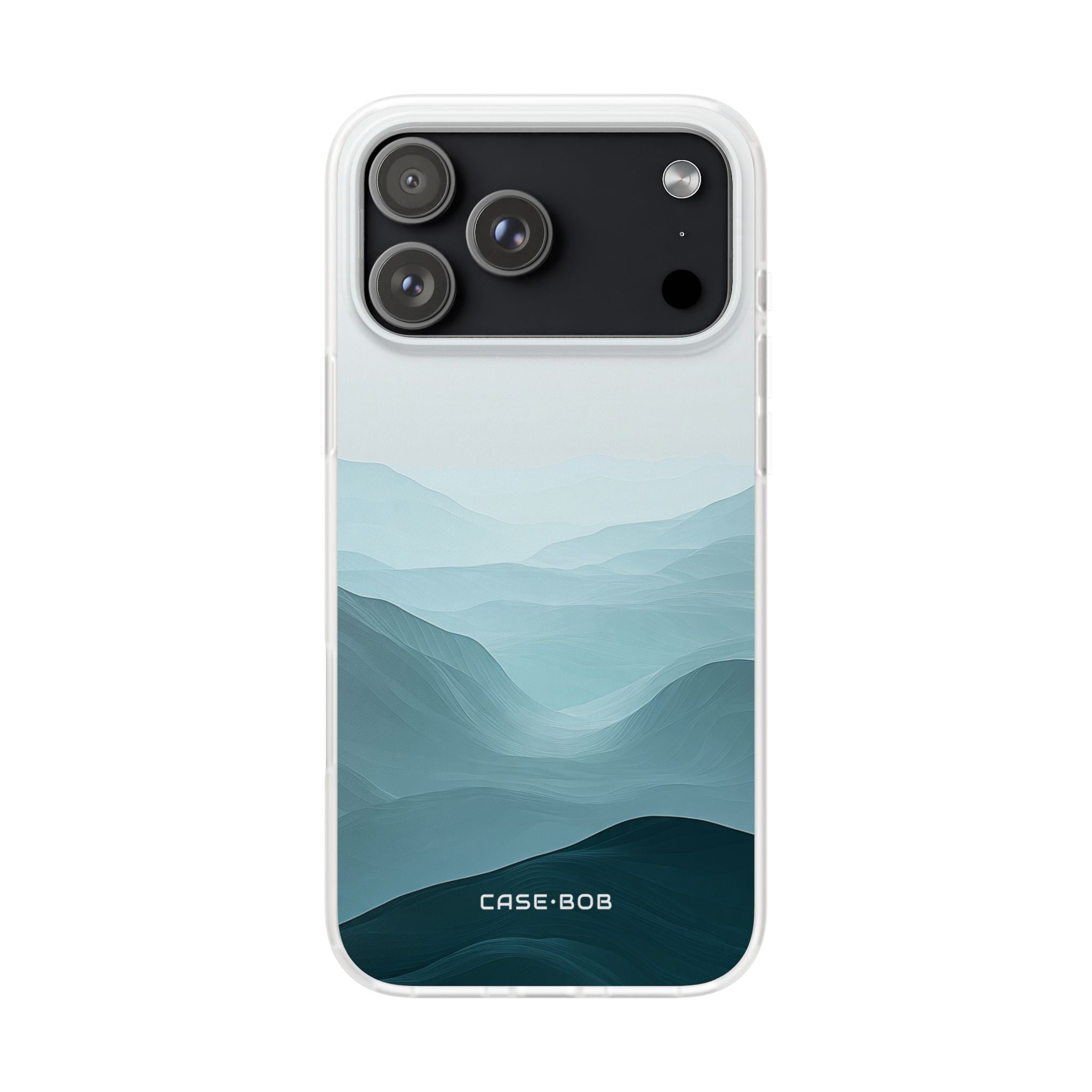 Teal Mist Mountains iPhone 17 Pro Max Case - Soft