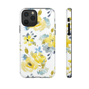 Yellow Floral - Protective Phone Case