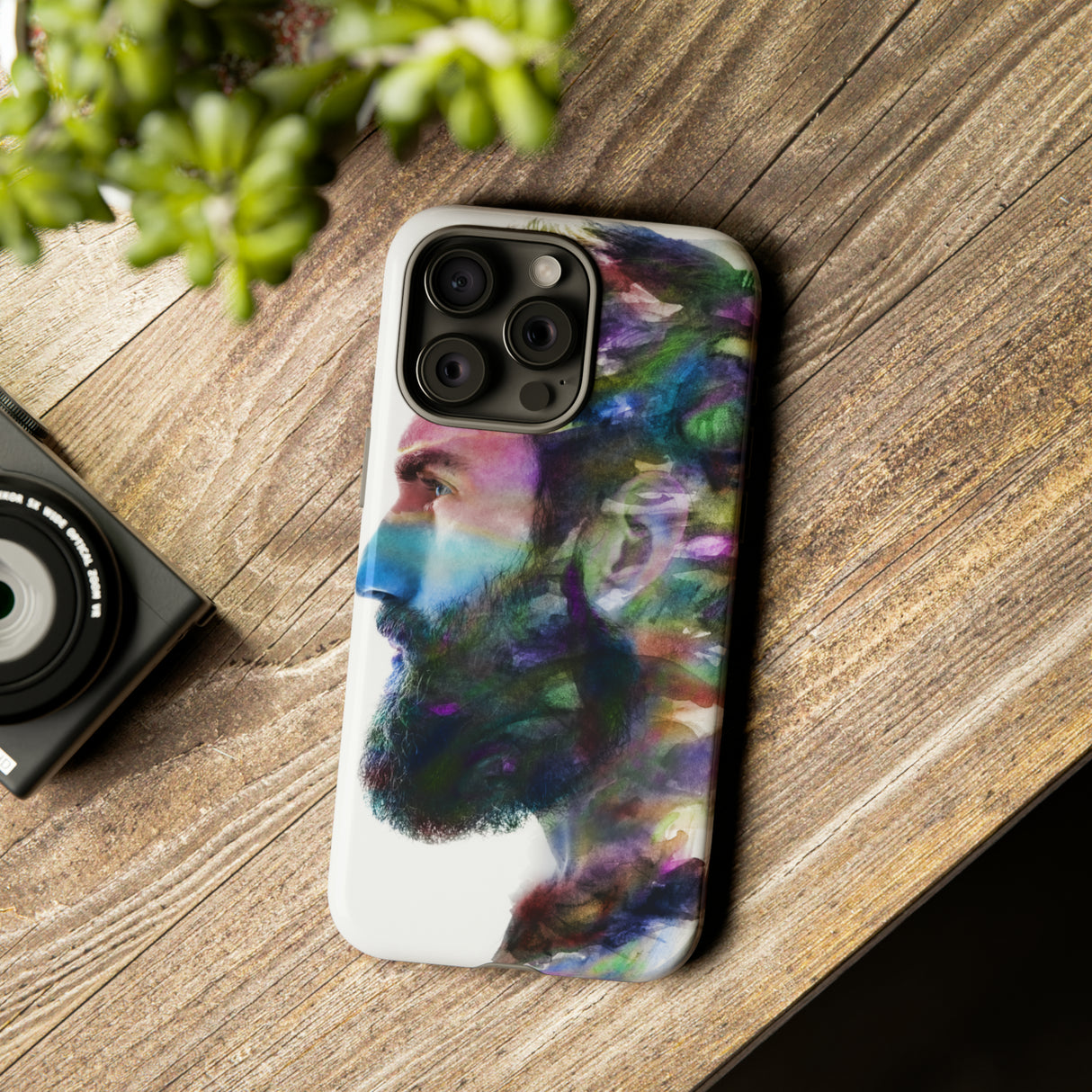 Watercolor Portrait - Protective Phone Case