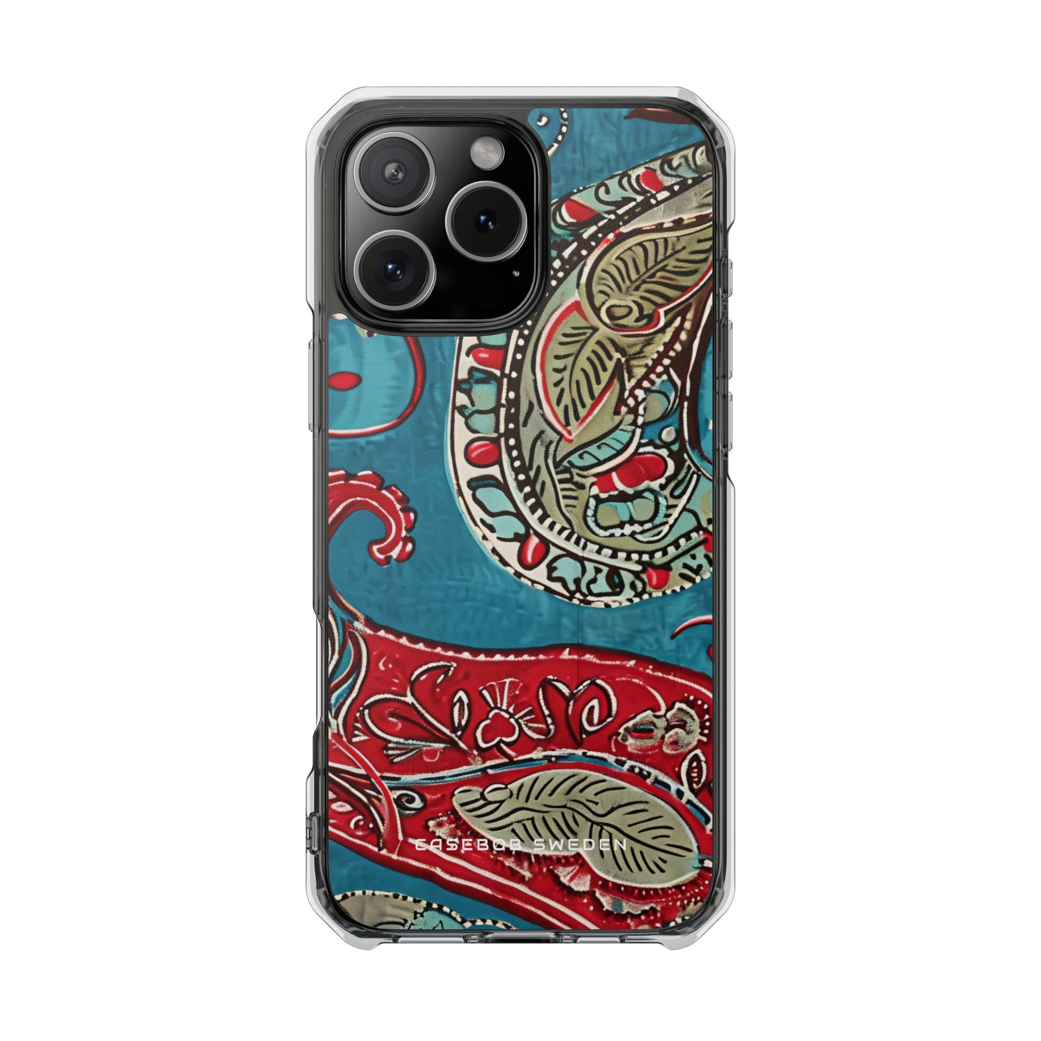 Vintage Paisley Elegance iPhone 16 - Clear Impact Phone Case