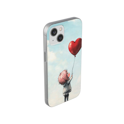 Heart Balloon Glow iPhone 14 Case - Soft