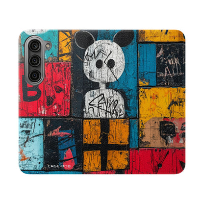 White Orb Graffiti - Samsung S23 Case - Wallet