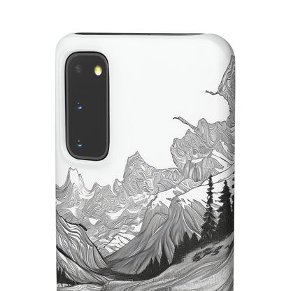 Monochrome Serenity | Slim Phone Case for Samsung