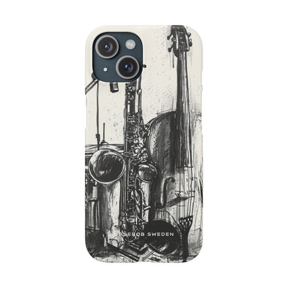 Jazz Instrument Line Symphony iPhone 15 - Slim Phone Case