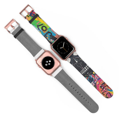 Neon Skull Burst - Watch Band