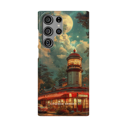 Vintage Moonlit Diner Fantasy Samsung S23 - Slim Phone Case