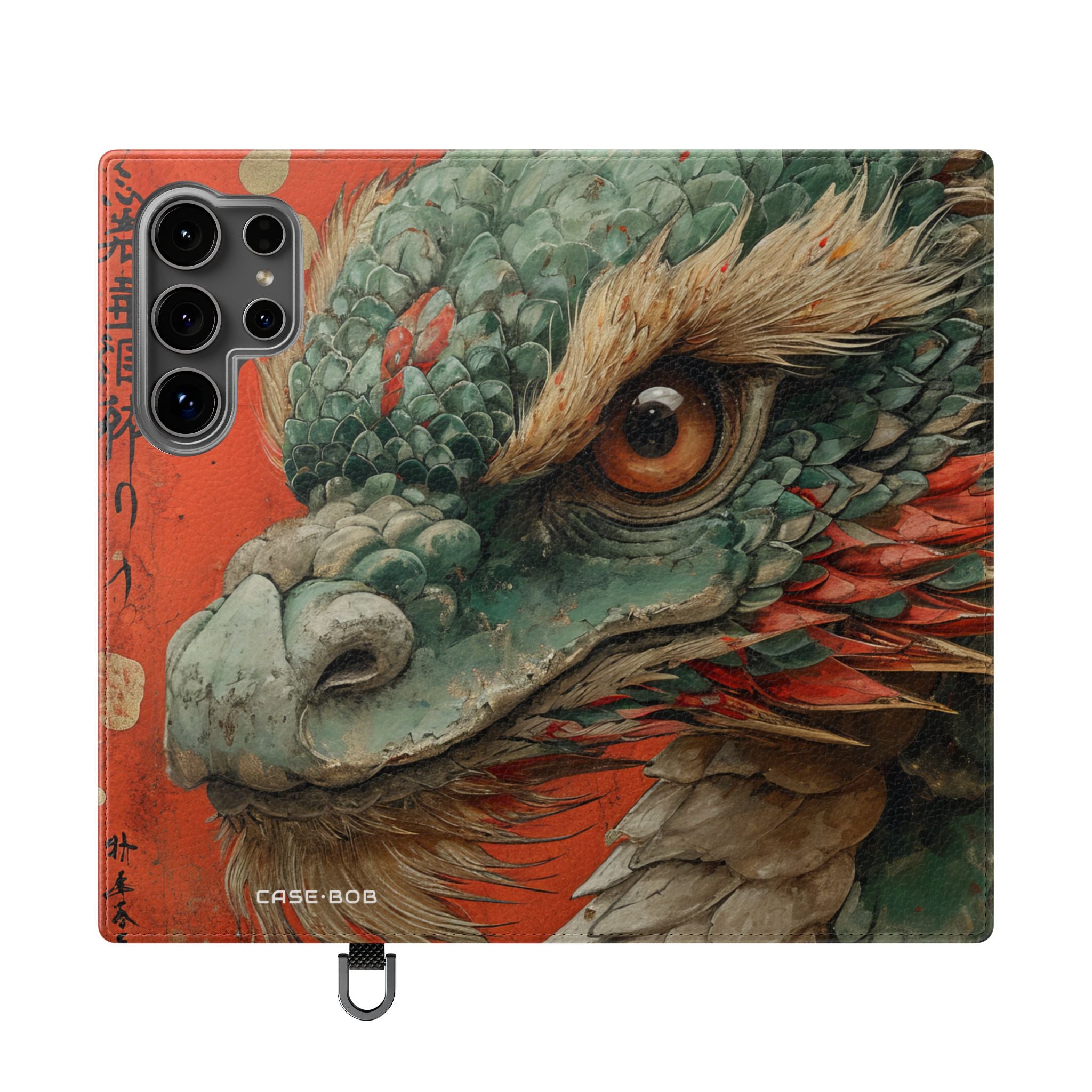 Drakenblik Crimson - Samsung S24 Ultra Case - Portemonnee