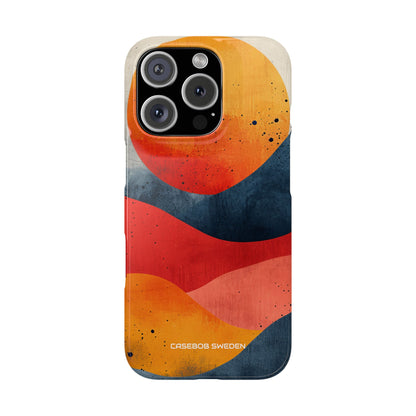 Sunburst Waves - Slim iPhone 16 Phone Case