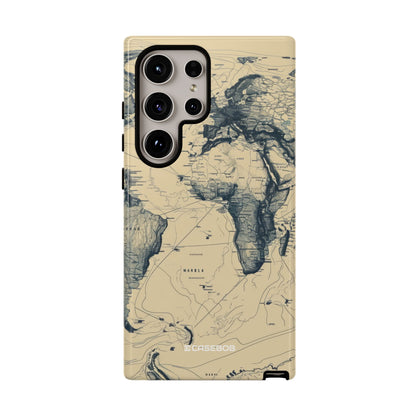 Vintage Cartographic Exploration Map - For Samsung S24