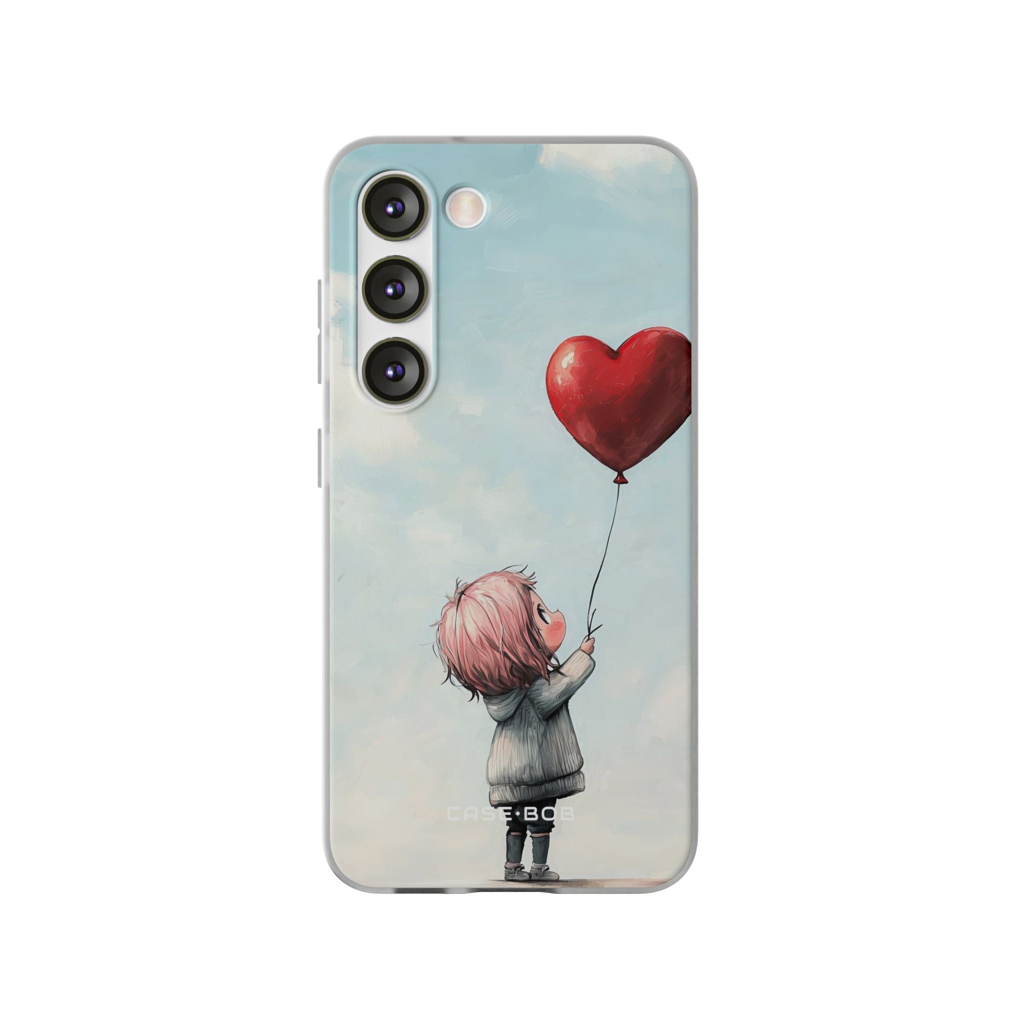Heart Balloon Glow Samsung S23 Case - Soft