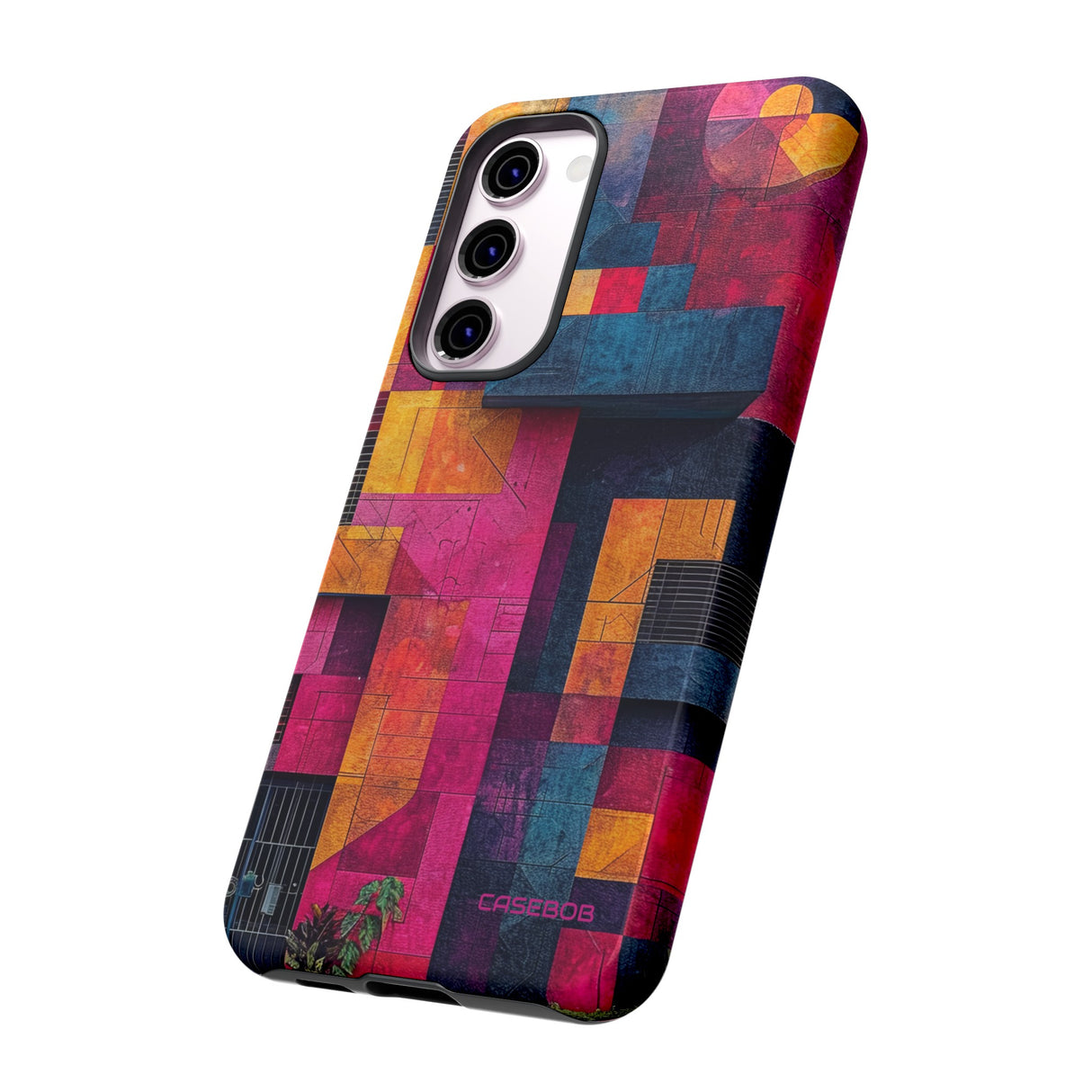 Electric Geometric Vibes - Protective Phone Case