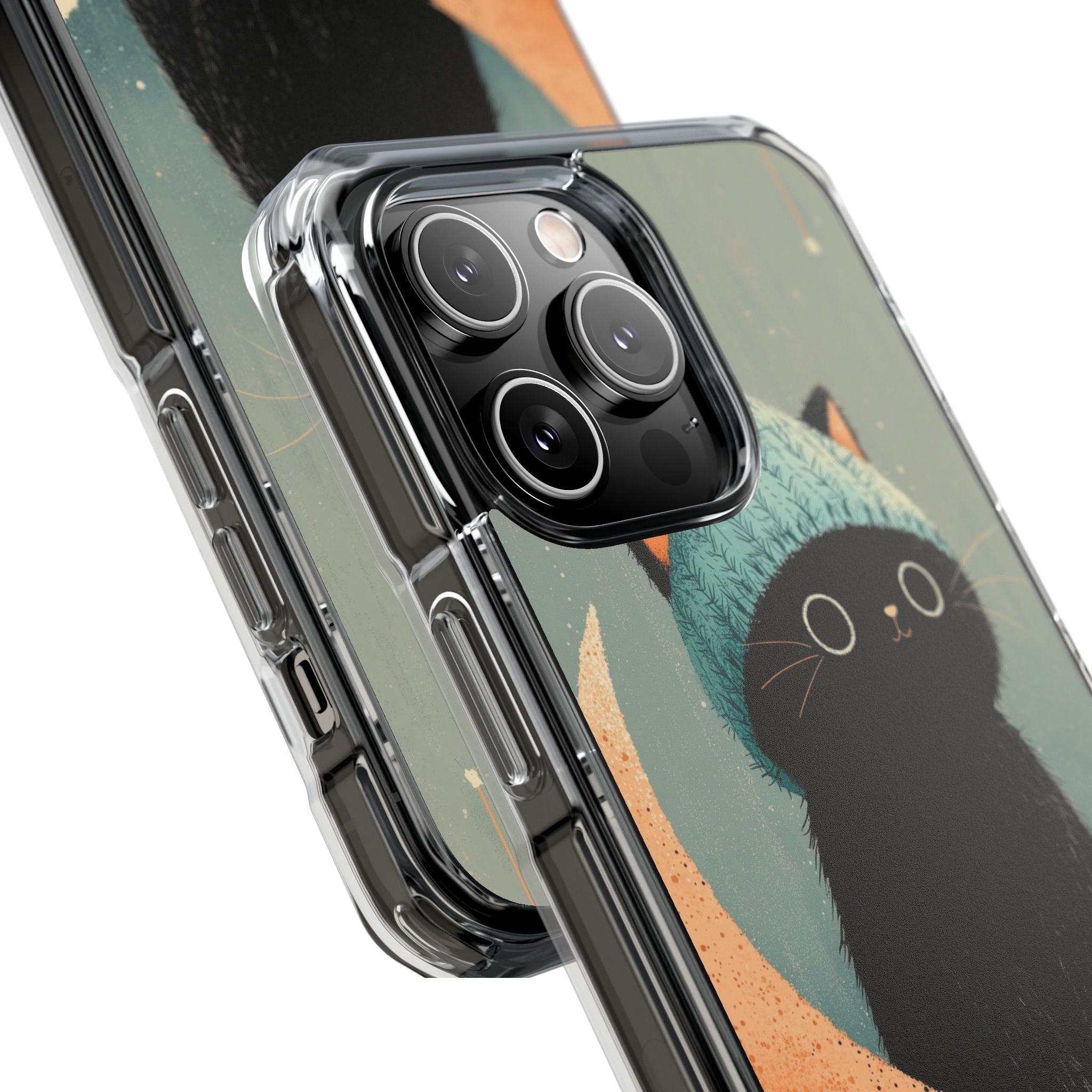 Cat Sits Dreaming iPhone Case - Impact
