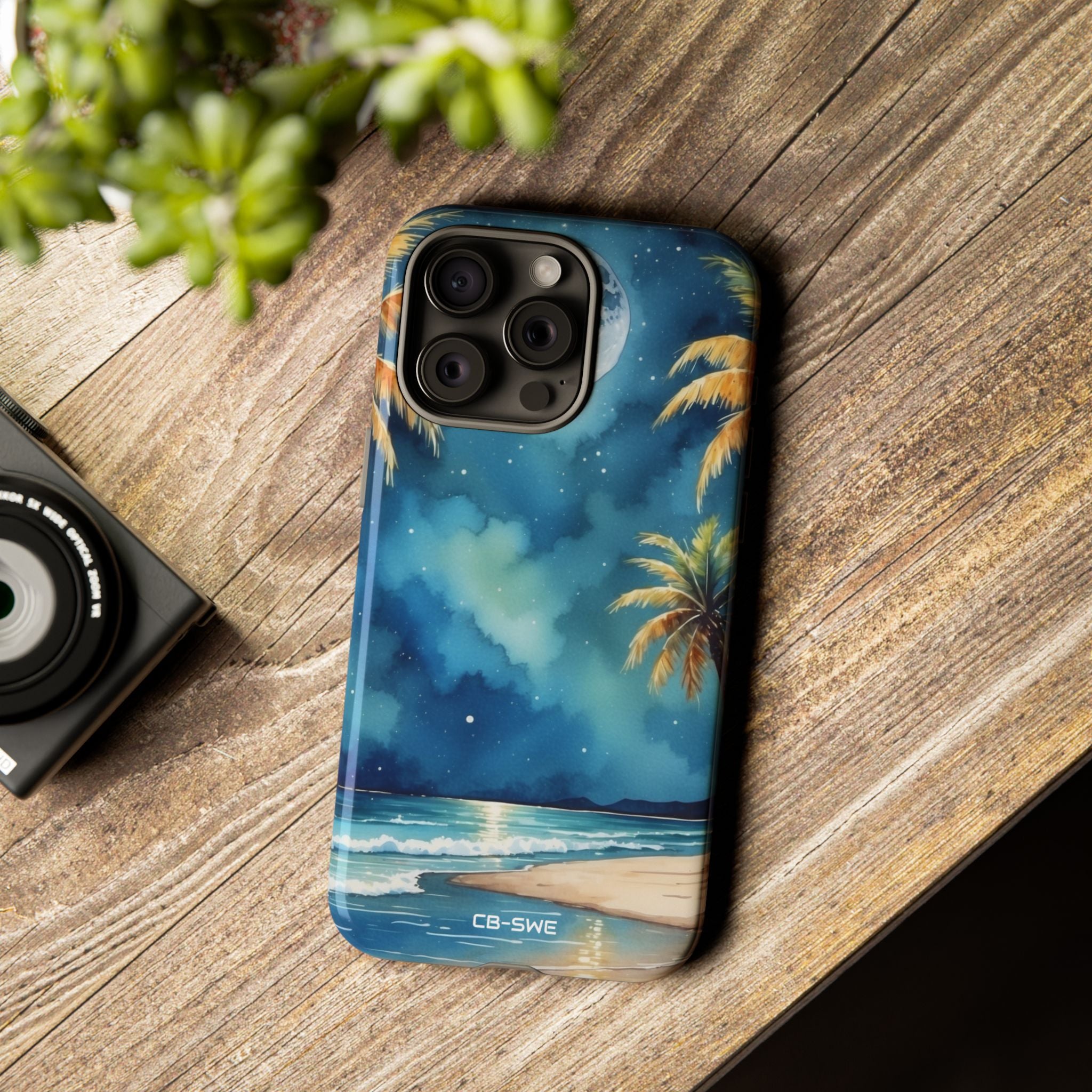 Moonlight Kisses Waves - iPhone Case