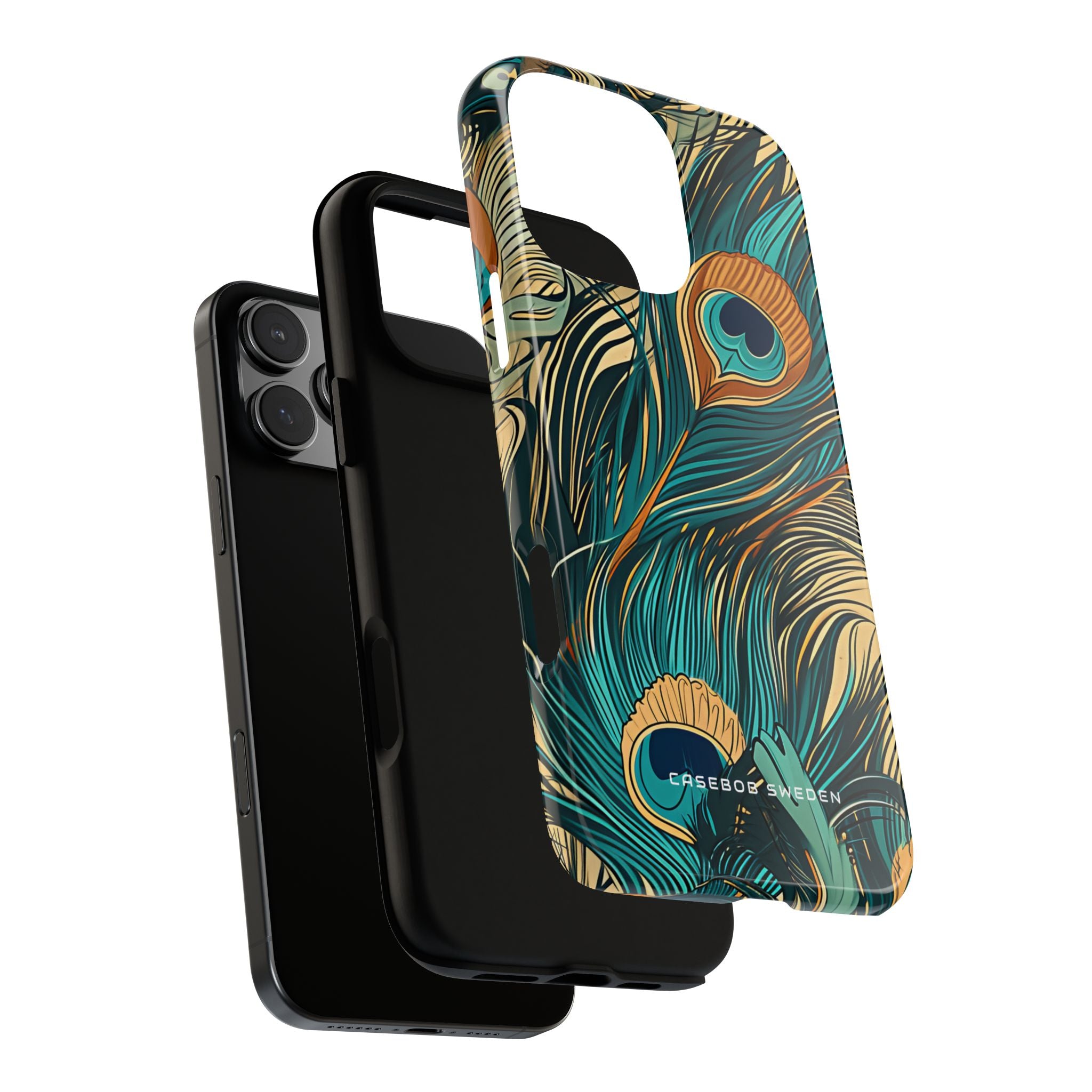 Art Nouveau Peacock Elegance iPhone 16 - Tough Phone Case