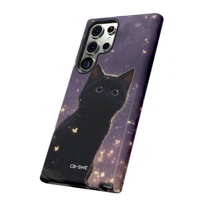 Whimsical Cat Soars - Samsung Case