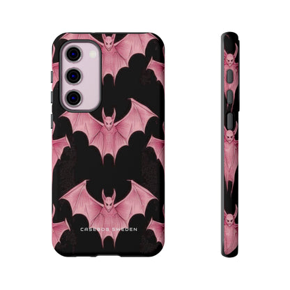 Gothic Pink Bats Aflame Samsung S23 - Tough Phone Case