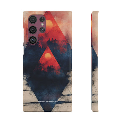 Red Sky Serenity - Slim Samsung S22 Phone Case