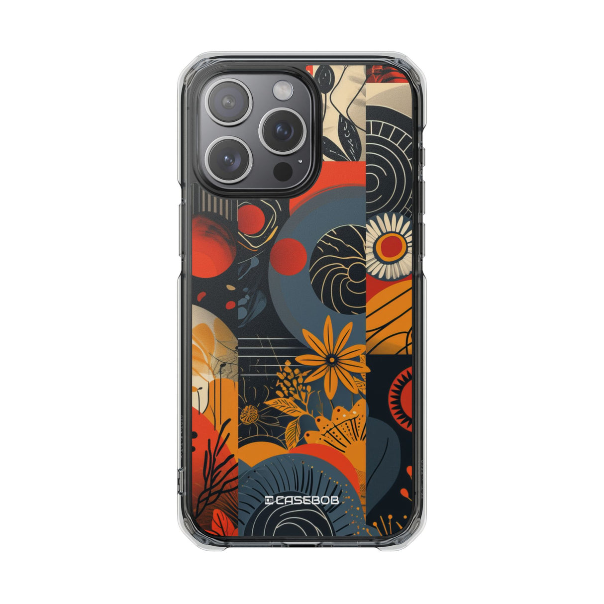 Retro Vibrance - Phone Case for iPhone (Clear Impact - Magnetic)