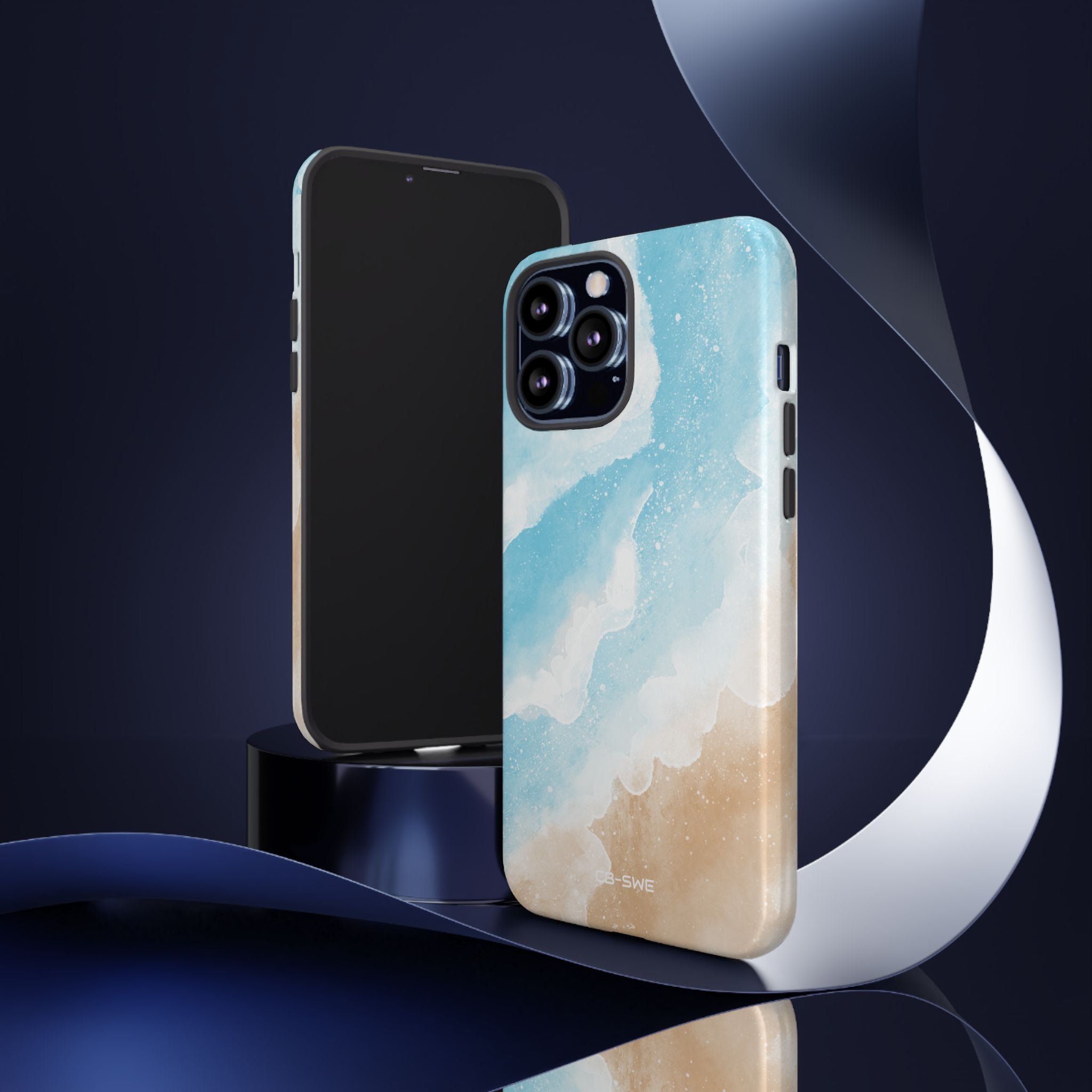 Serene Coastal Whispers - iPhone Case
