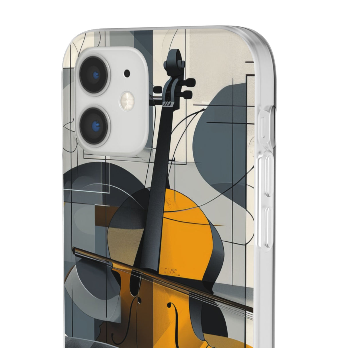 Cello-Abstraktion | Flexible Handyhülle für iPhone