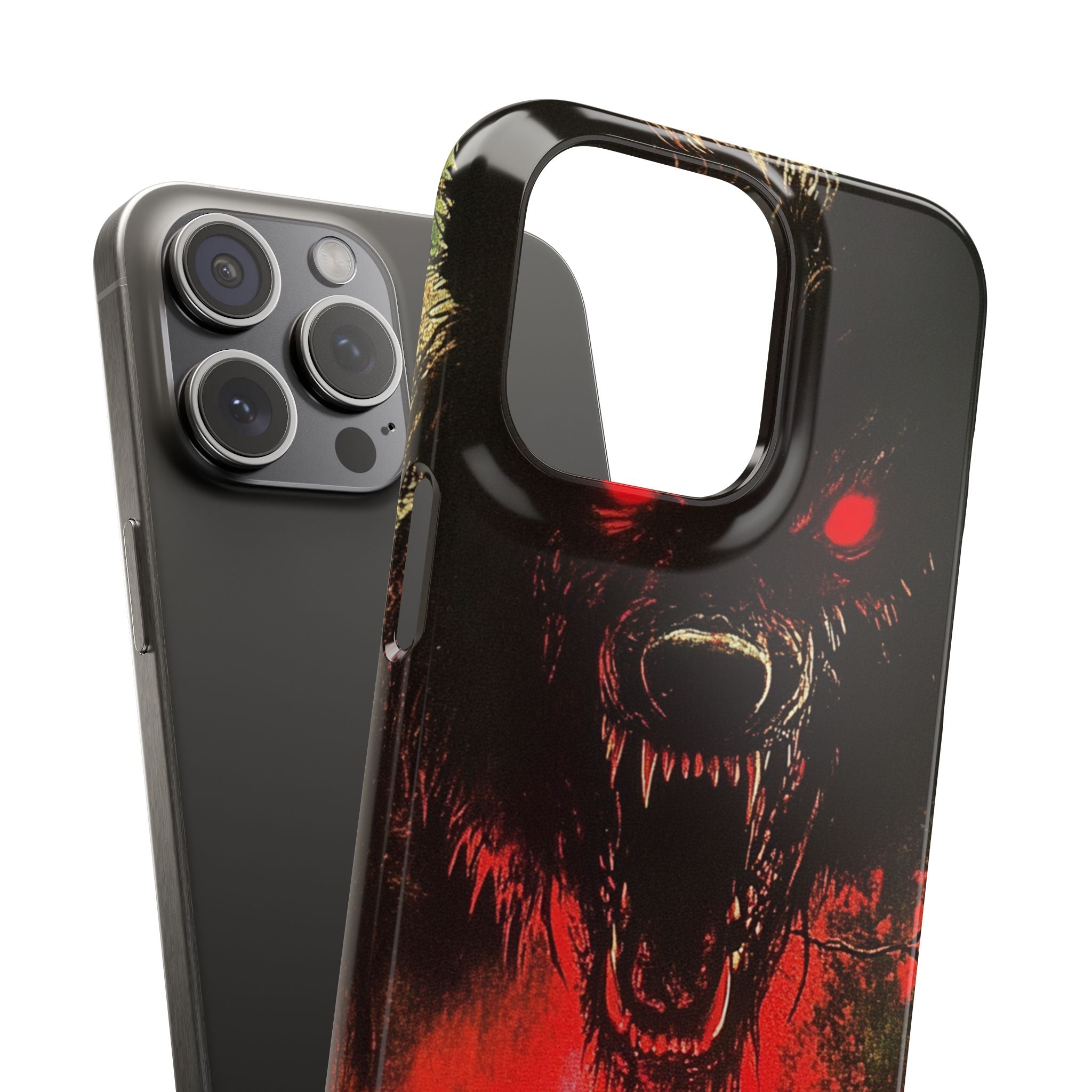 Bloodmoon Wolf's Lament iPhone 15 - Slim Phone Case