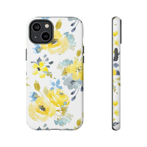 Yellow Floral - Protective Phone Case