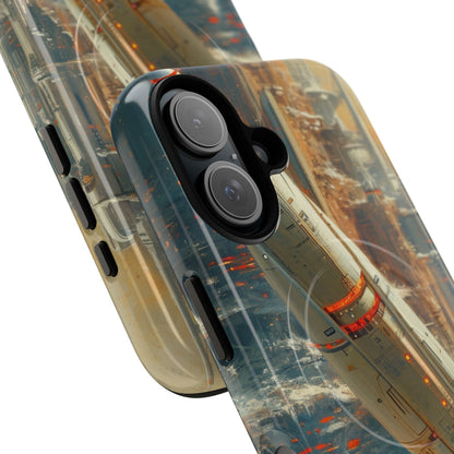 Futuristic Forest Voyage iPhone 16 - Tough+
