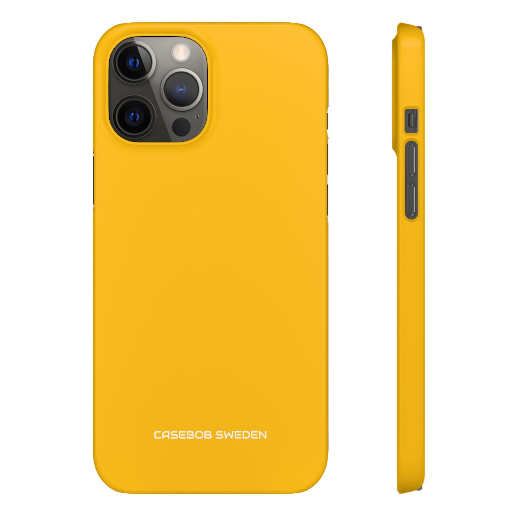 Amber Yellow - Slim iPhone 12 Phone Case