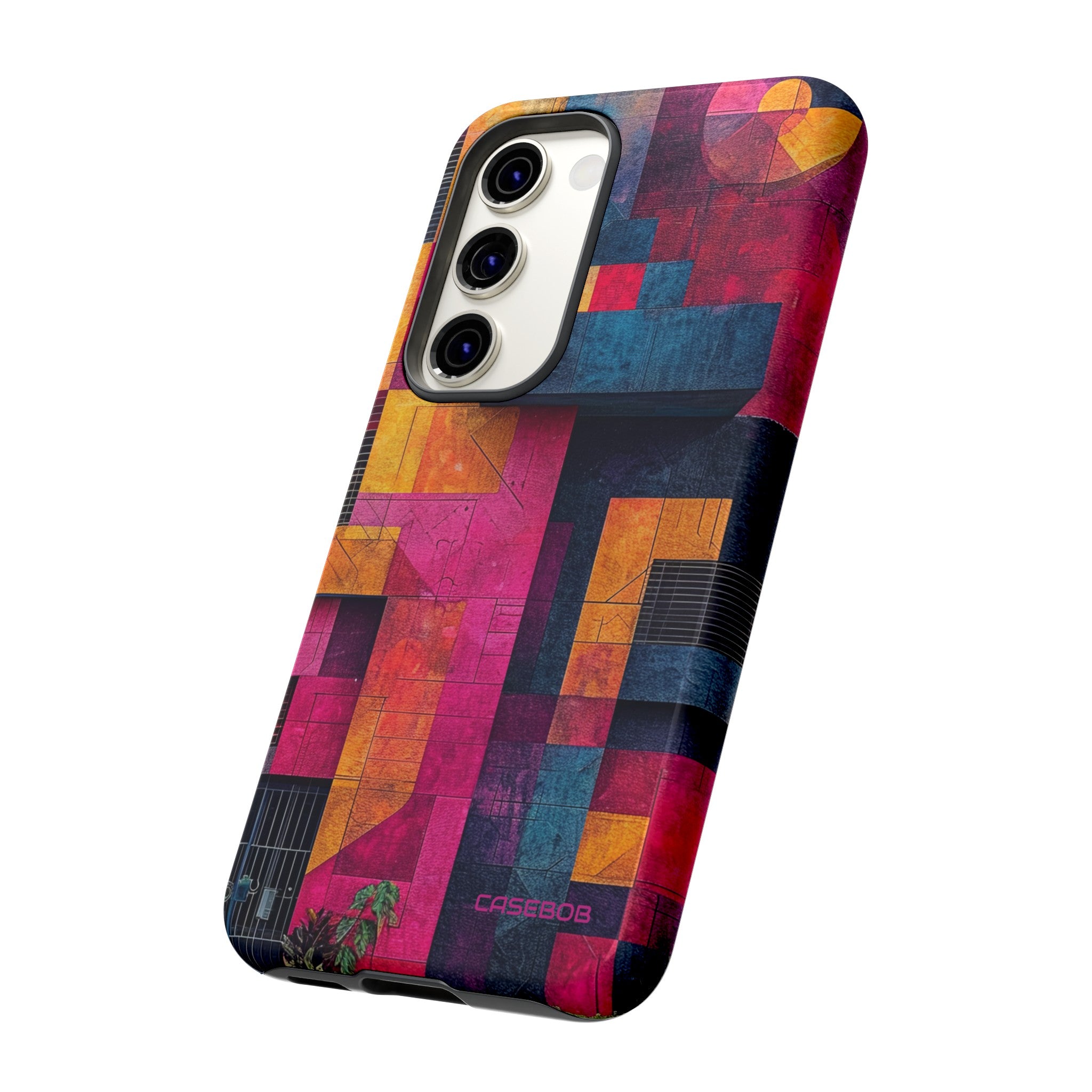 Electric Geometric Vibes - Protective Phone Case