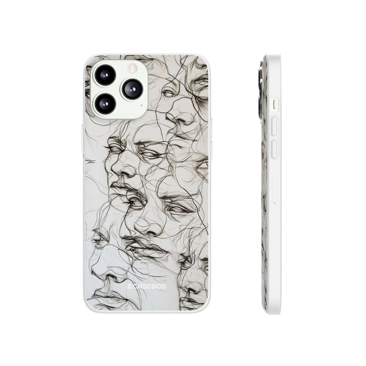 Ethereal Faces | Flexible Phone Case for iPhone