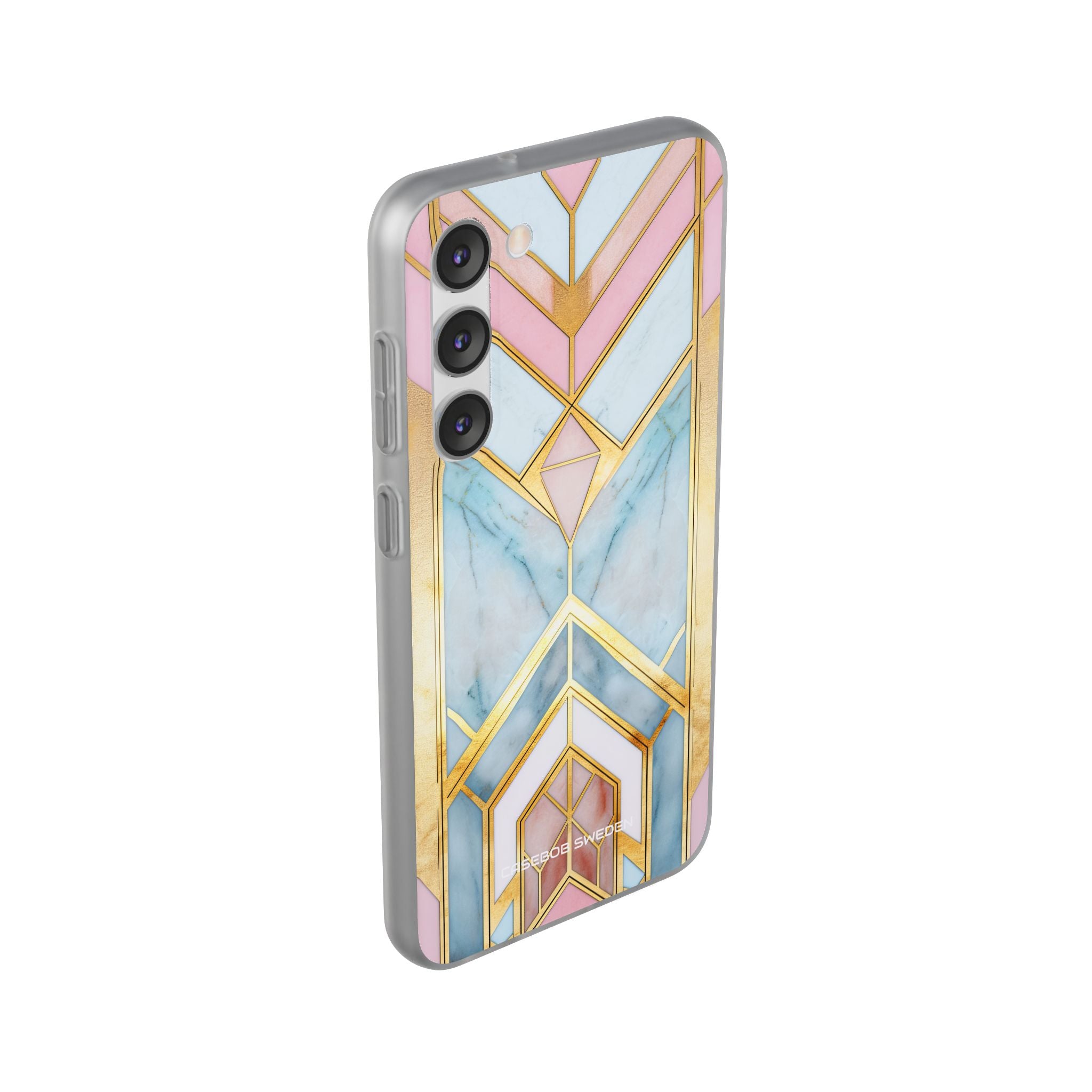 Gold Pink Art Deco - Flexi Samsung S23 Phone Case