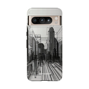 Urban Wireframe | Protective Phone Case for Google Pixel