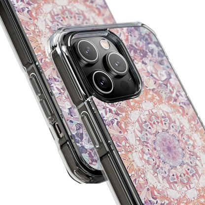 Purple Pink Mandala - Clear Impact iPhone 14 Phone Case