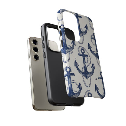 Navy Anchor Loop Samsung S23 Case - Tough