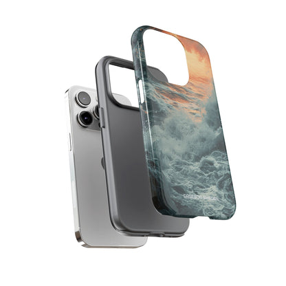 Fiery Wave Power - Tough iPhone 14 Phone Case