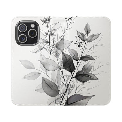 Silver Leaves - iPhone 15 Pro Case - Lompakko