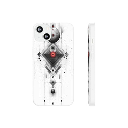 Red Geometry Harmony | Flexible Phone Case for iPhone