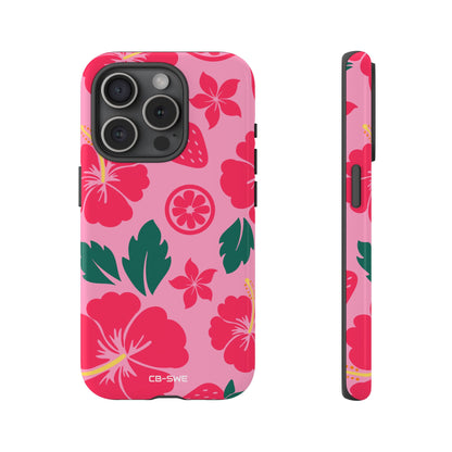 Tropical Hibiscus Harmony - iPhone Case