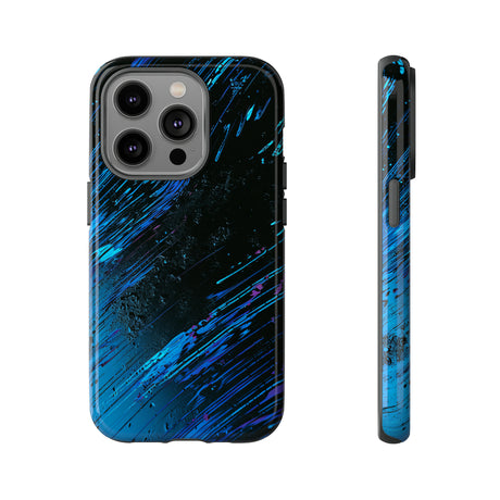 Cyber Stream: Digital Gradient - Protective Phone Case