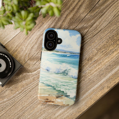 Serene Coastal Watercolors - iPhone Case