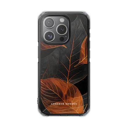 Autumn Leaf Elegance iPhone 15 - Clear Impact Phone Case