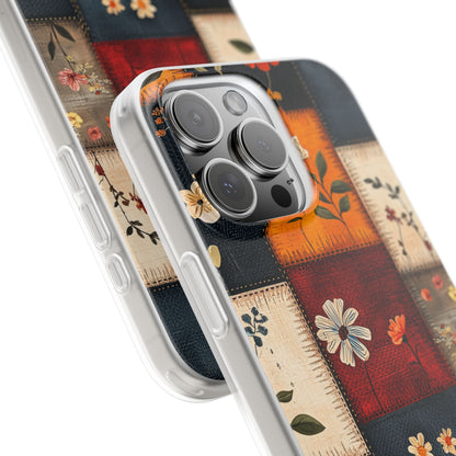 Patchwork Blooms iPhone 16 Pro Max Case - Soft