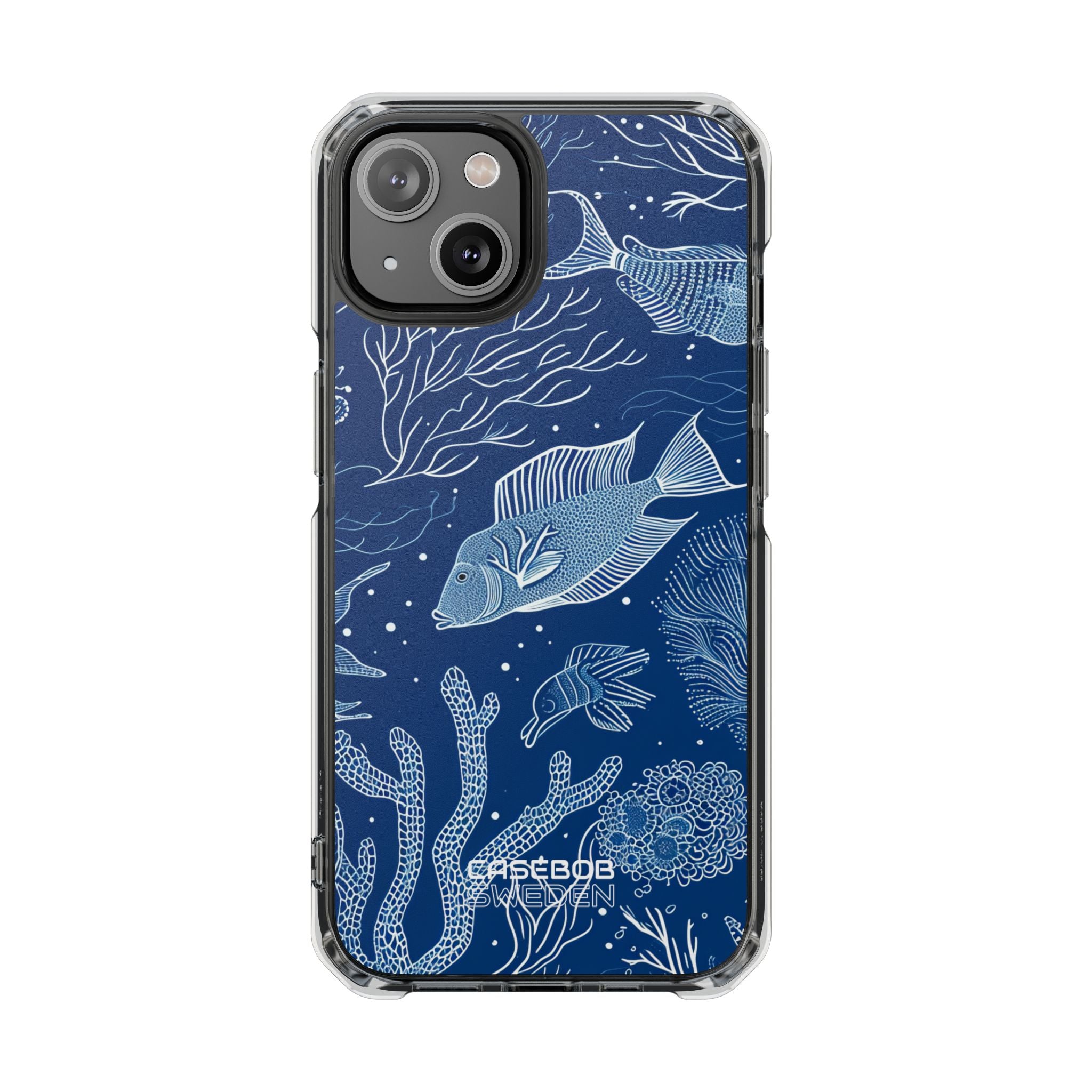 Blue Coral Garden iPhone 14 - Impact Clear+
