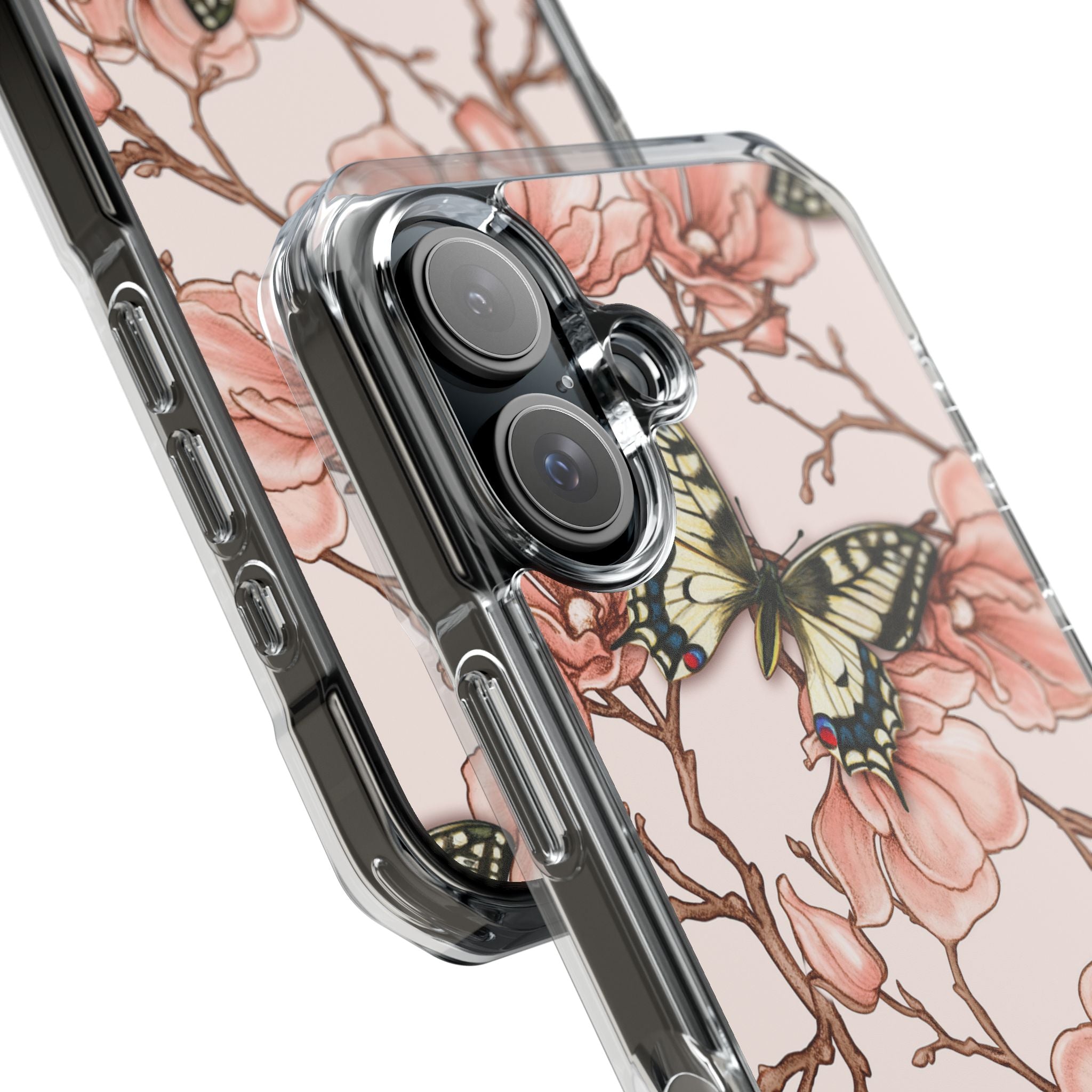 Butterflies and Magnolias Harmony iPhone Case - Impact